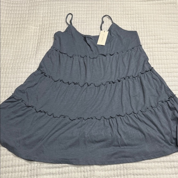 Z Supply Slate Ruffle Mini Dress - Picture 1 of 3